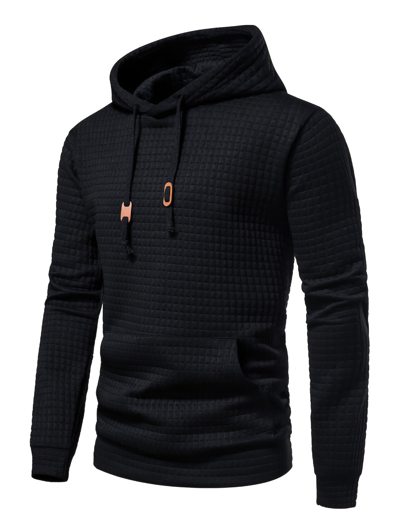 Trendy Plaid Hoodie for Men - Comfortable, Stretch Fit with Kangaroo Pocket | Durable & Easy-Care, Perfect for Fall & Winter