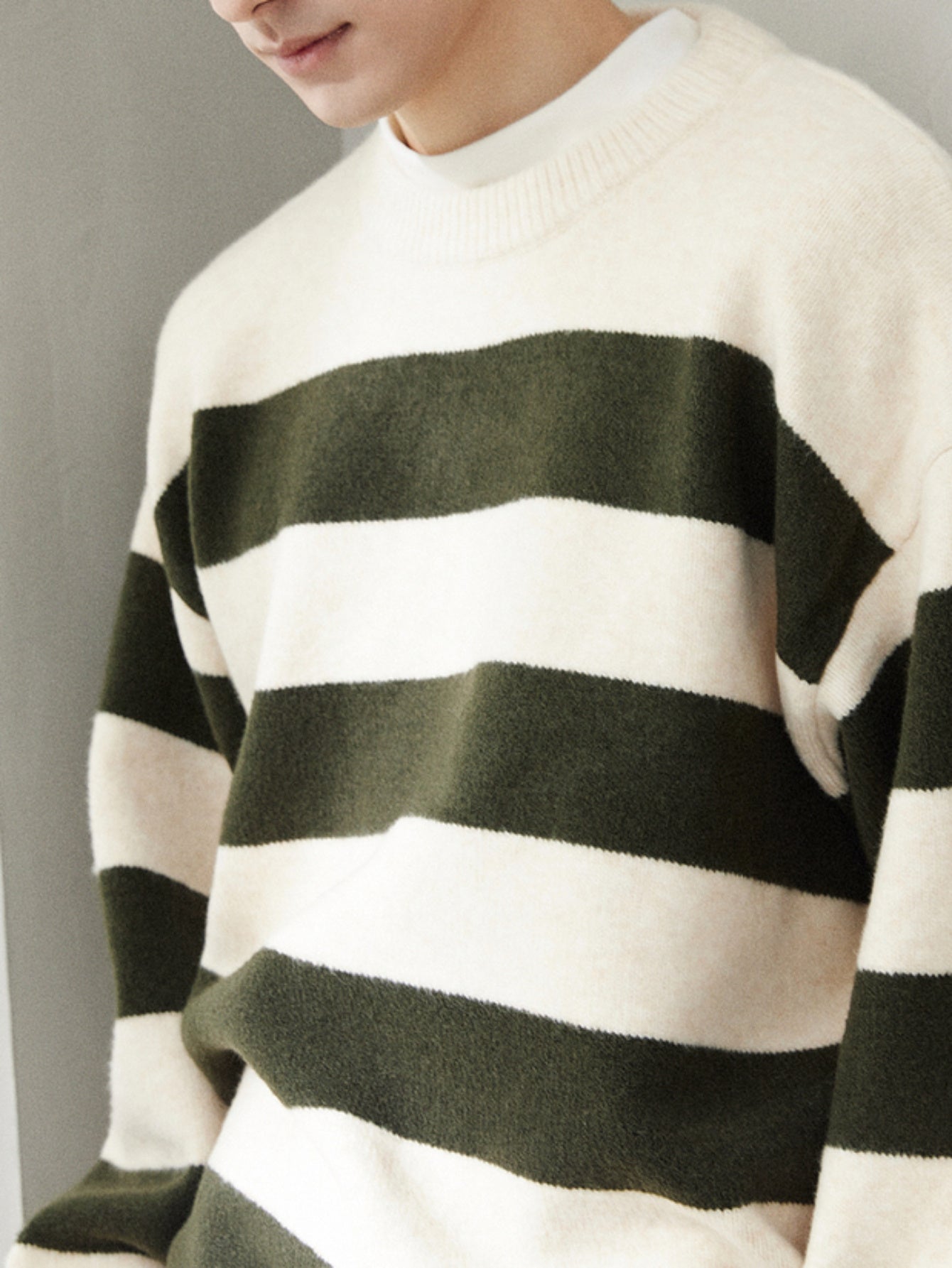 Cozy Color Block Striped Knitted Pullover Sweater - Soft, Casual, Long Sleeve, Crew Neck, Fall Winter Essential - Perfect for Everyday Wear