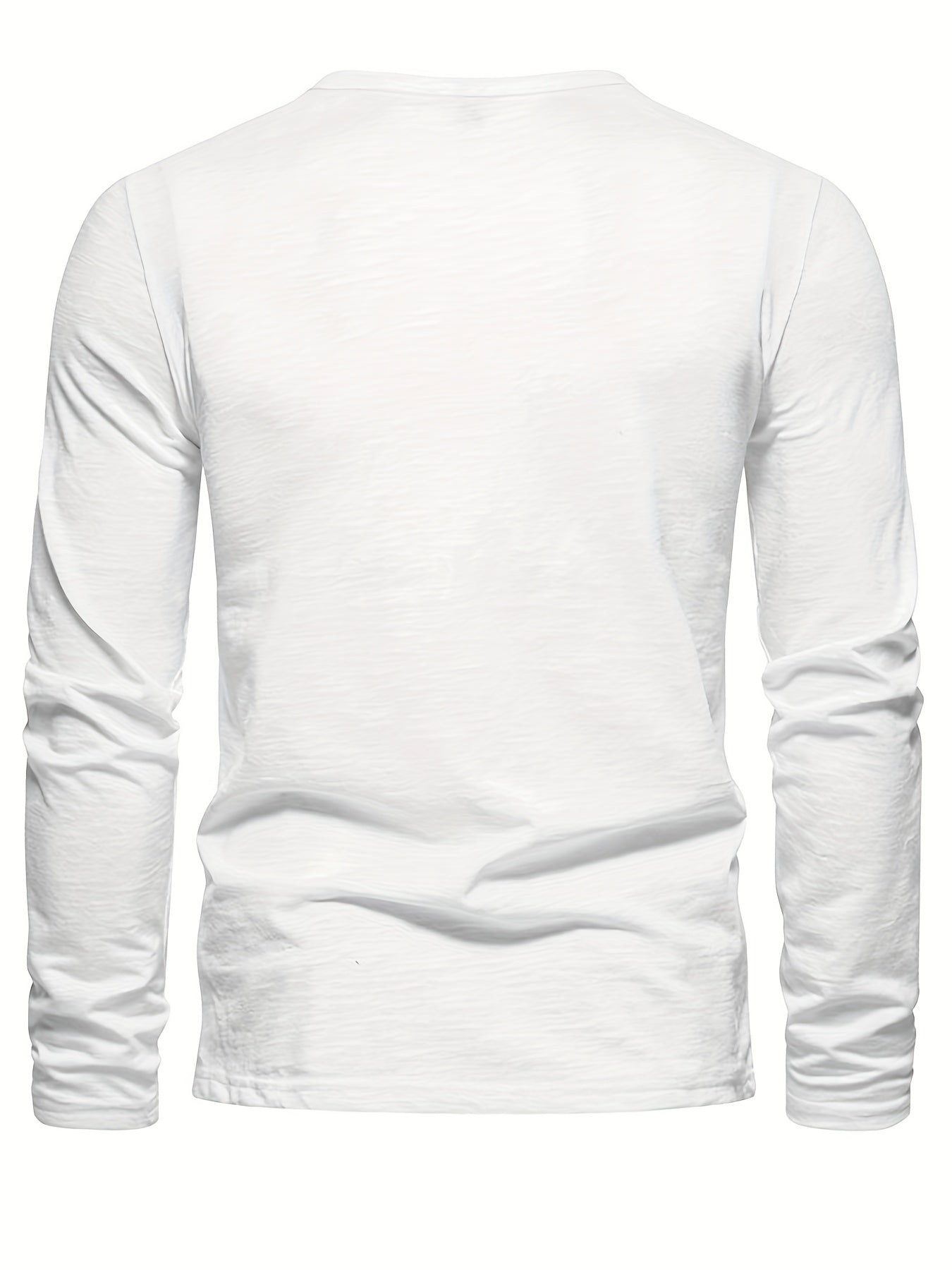 FORUWISH  -  Premium Mens Long Sleeve Henley T-Shirt - Stylish Casual Wear for Spring & Fall - Comfortable & Versatile for Outdoor & Indoor Adventures