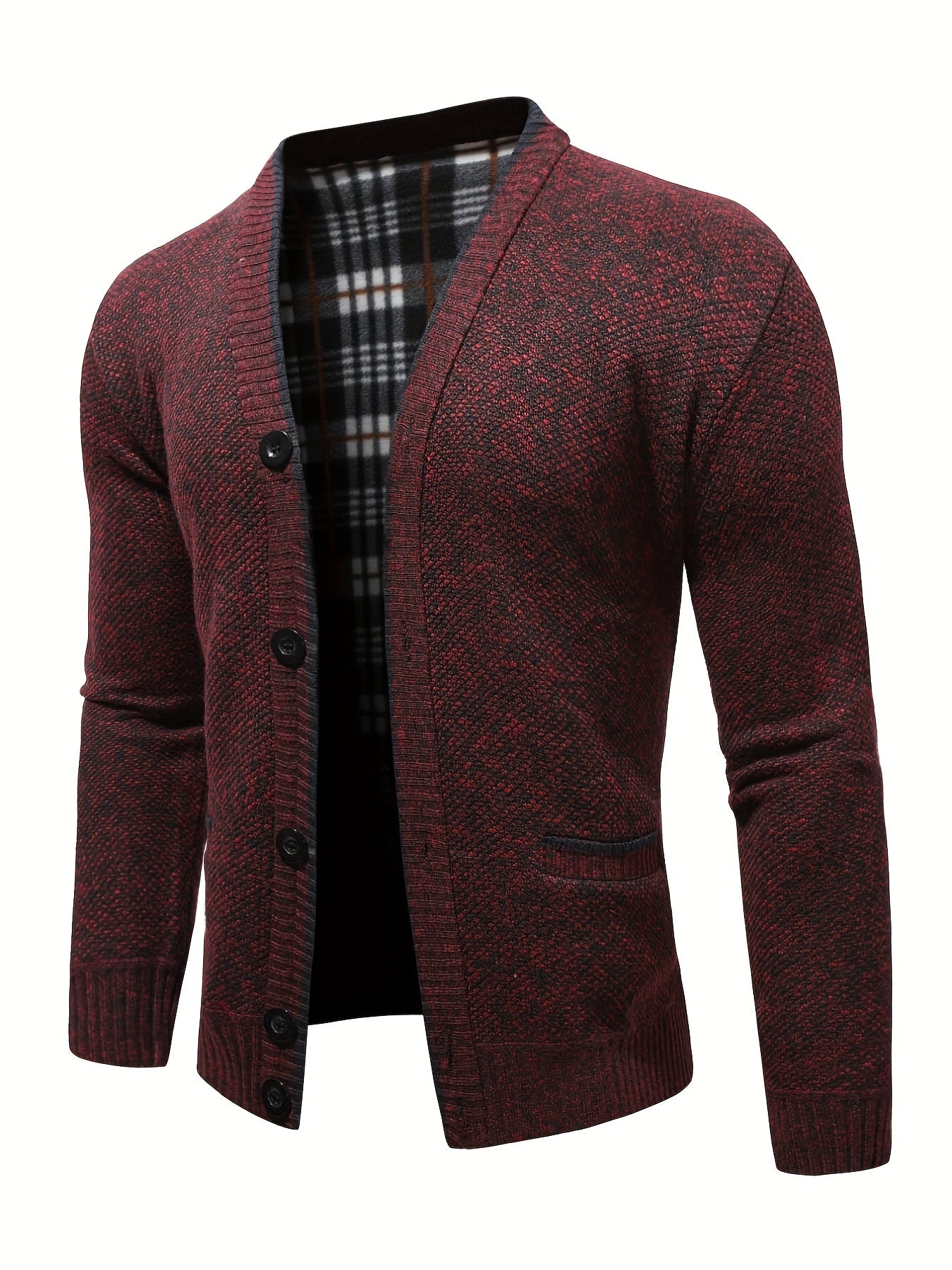 Men's Thicken Knitted Jacket Warm Comfortable Daily Casual Cardigan