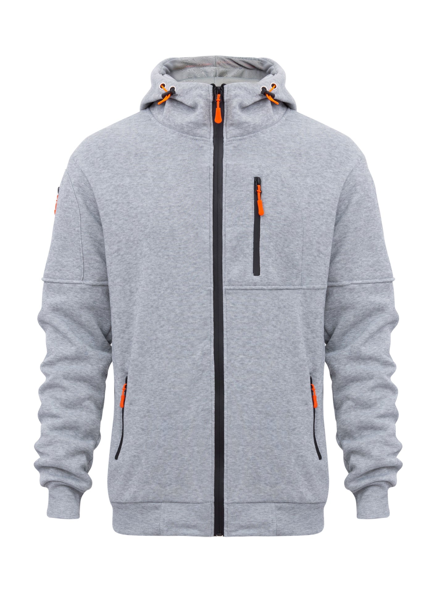 Men's Comfy Stretch Hoodie - Soft, Breathable, and Trendy Pullover with Zipper, Drawstring, and Relaxed Fit for Casual Style