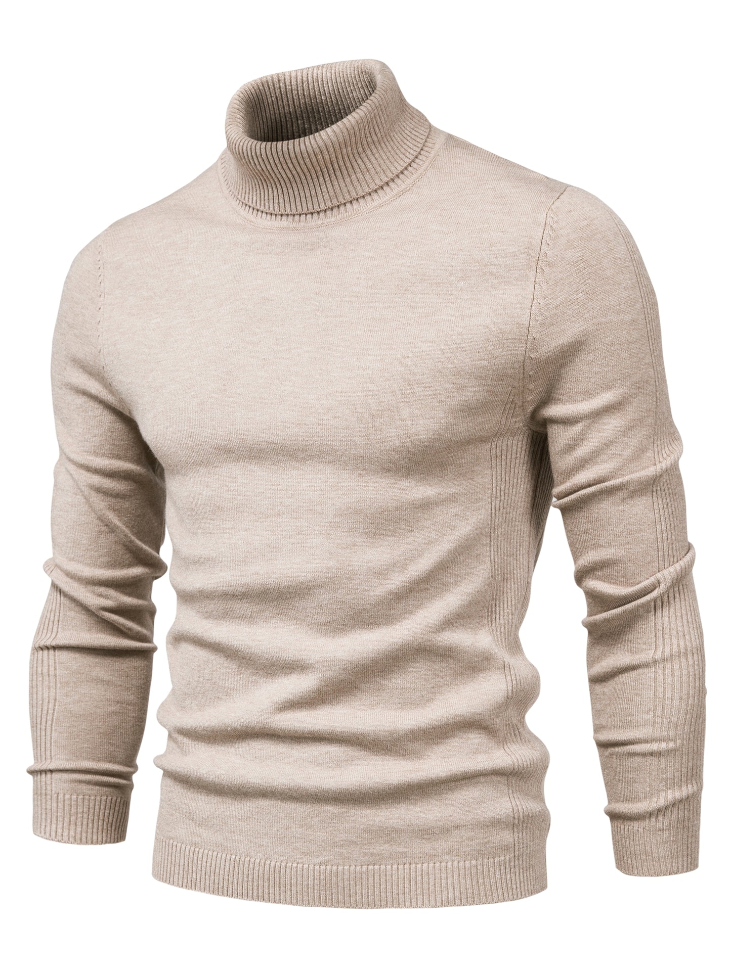 All Match Best Sellers Autumn Winter Pullover Men Solid Turtleneck Sweaters