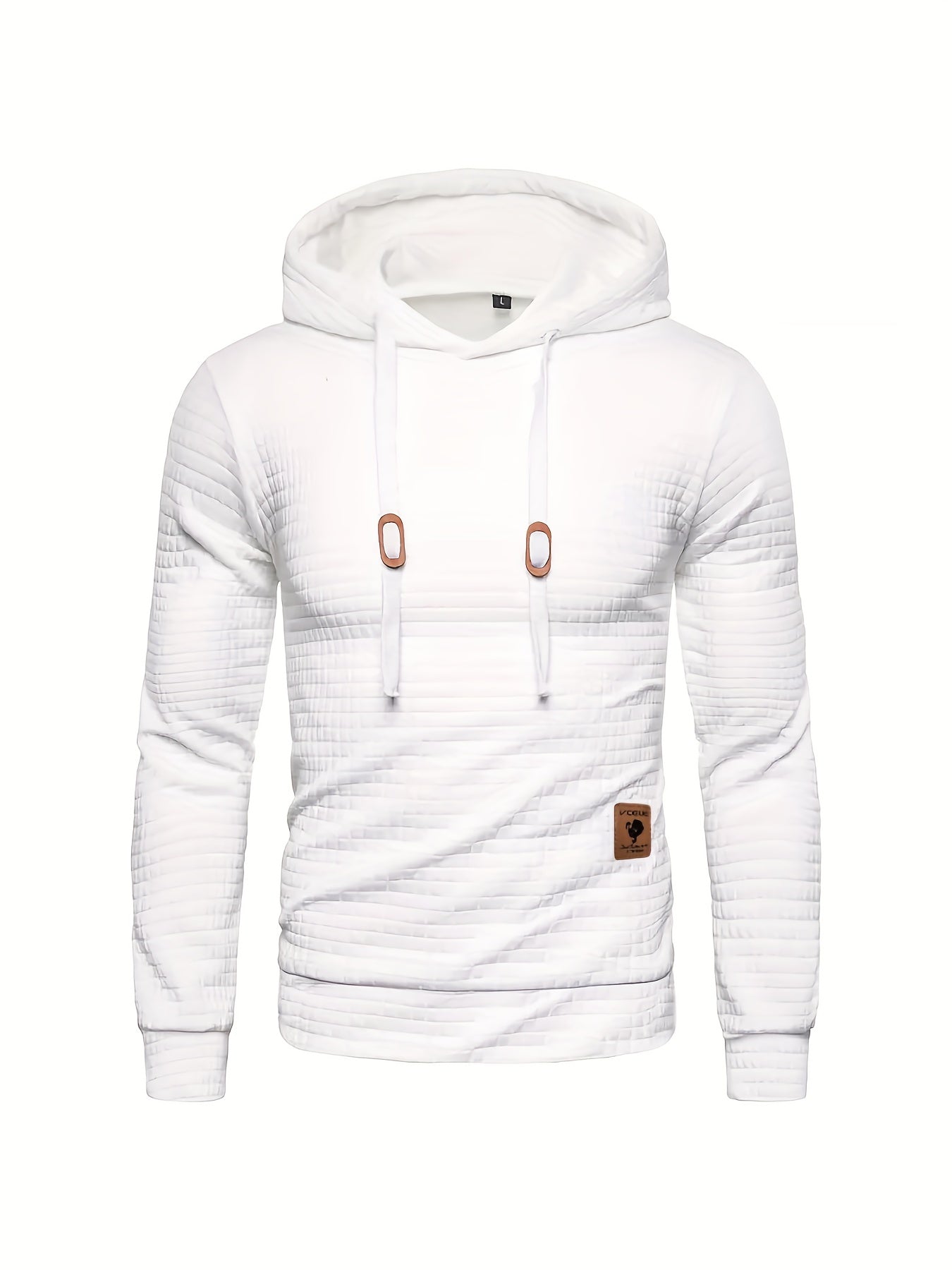 Cozy Waffle Pullover Hoodie - Soft, Breathable, Casual Sweatshirt for Men - Perfect for Spring and Fall, Great Gift Idea