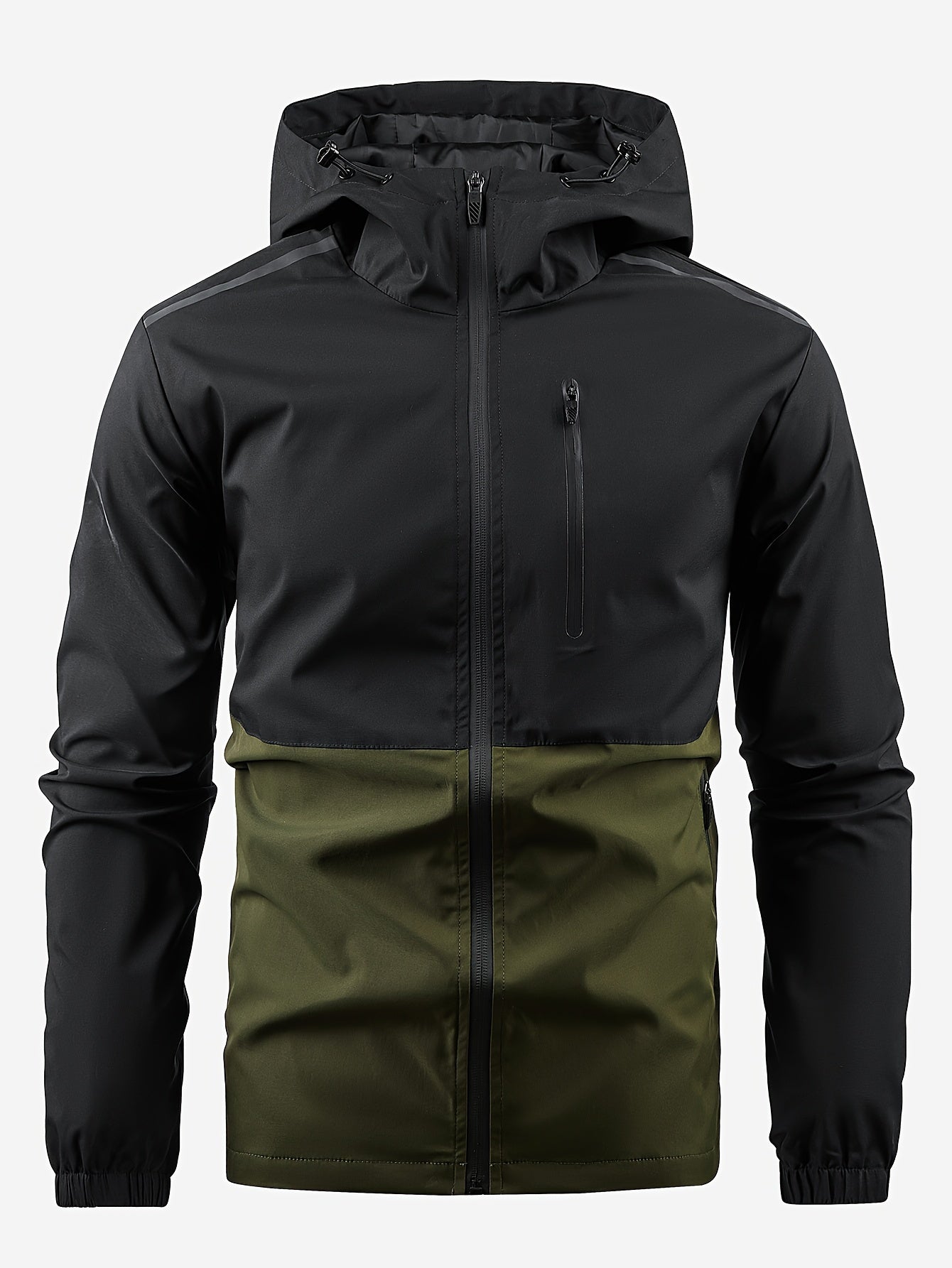 Men's Lightweight Hooded Jackets By Activity, Casual Jacket With Zipper Pockets For Fitness Outdoor Activities