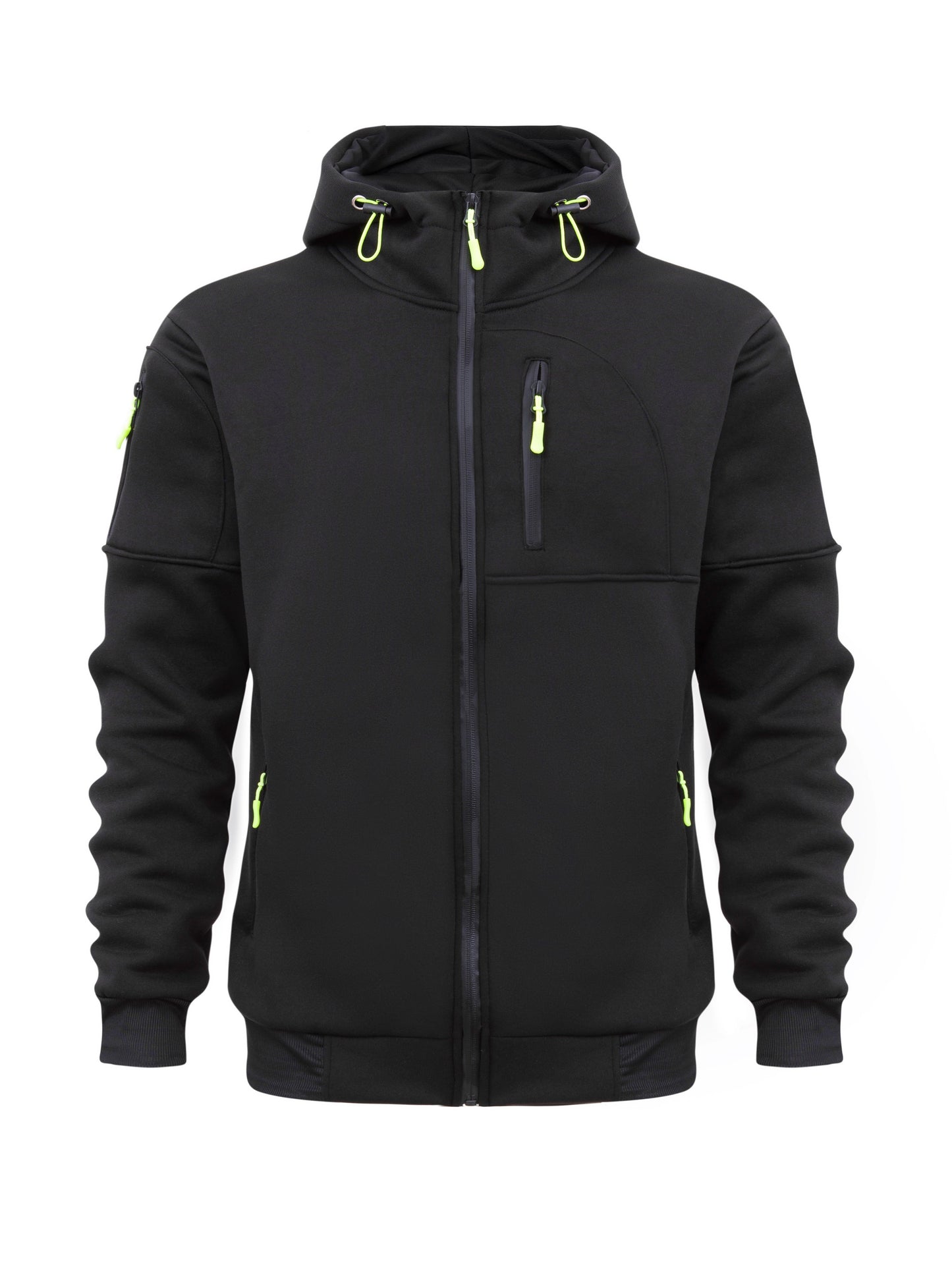 Men's Comfy Stretch Hoodie - Soft, Breathable, and Trendy Pullover with Zipper, Drawstring, and Relaxed Fit for Casual Style