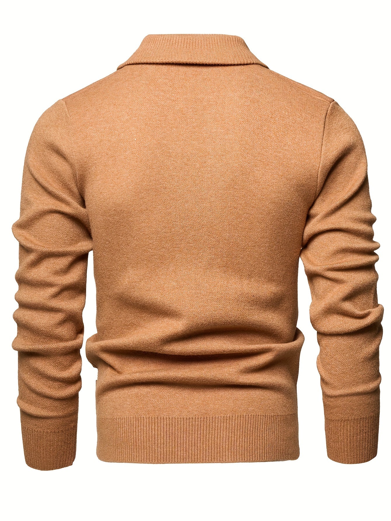 Men's Versatile Knit Sweater with 1/4 Zip Collar - Warm, Thick Pullover for Fall & Winter | Perfect for Casual Outings, Golf & Date Nights