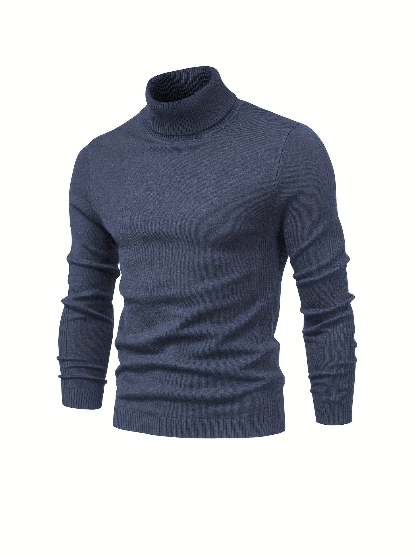 All Match Best Sellers Autumn Winter Pullover Men Solid Turtleneck Sweaters