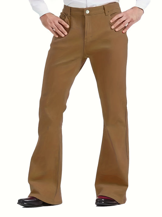 Mens Fashion-Forward Flared Denim Trousers - Street-Chic Style, Versatile All-Occasion Pants - Comfortable Casual Wear