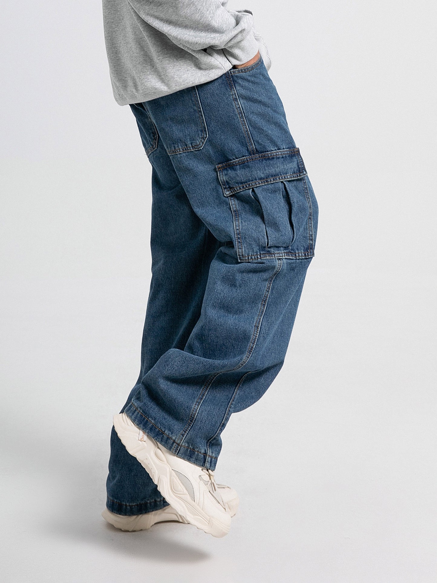 Relaxed Fit Wide Leg Denim Jeans - Soft, Breathable, Slimming, Retro Casual Workwear Pants for Men - Perfect for Hip-Hop Street Dance Gatherings, Everyday Wear, and Outdoor Activities