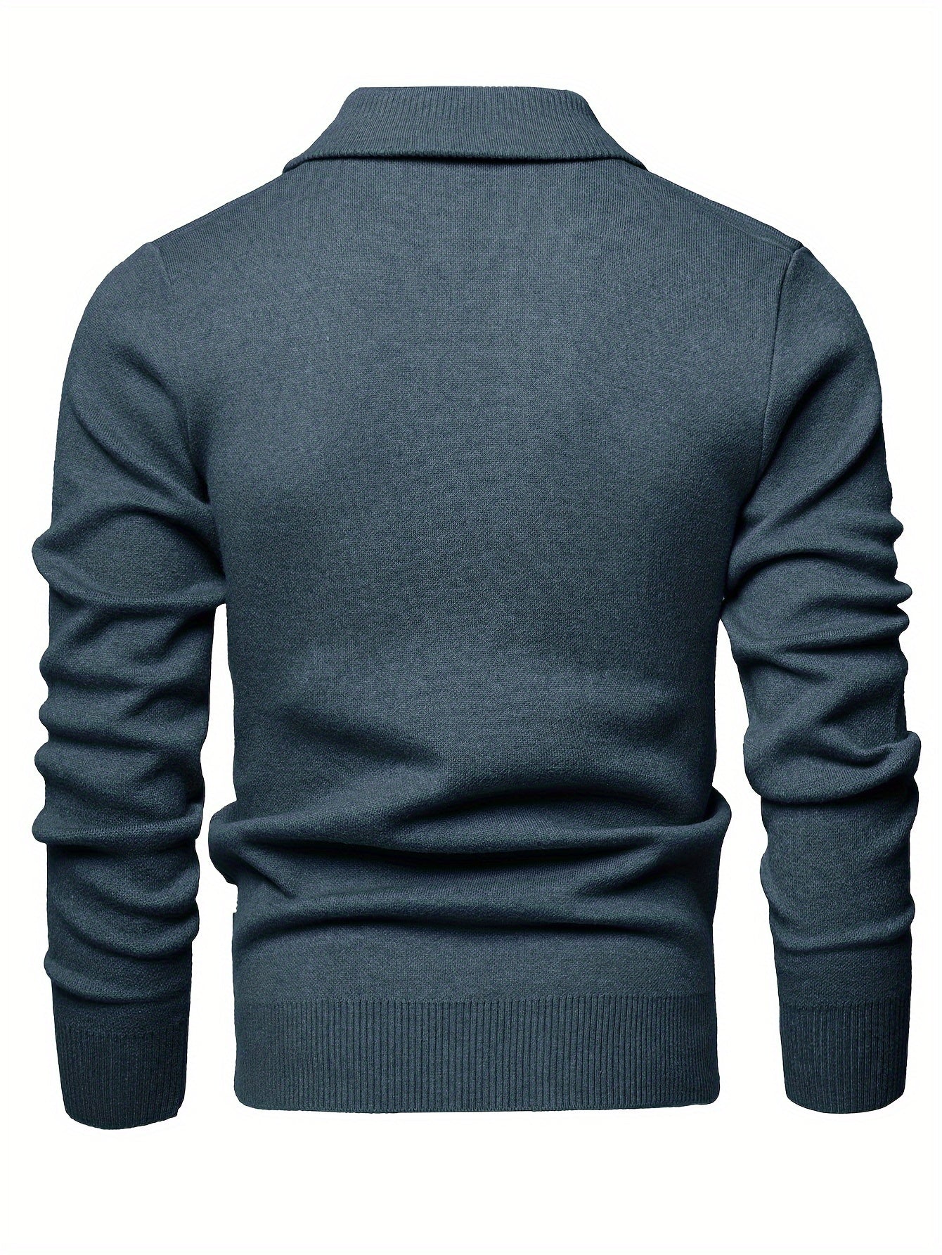 Men's Versatile Knit Sweater with 1/4 Zip Collar - Warm, Thick Pullover for Fall & Winter | Perfect for Casual Outings, Golf & Date Nights