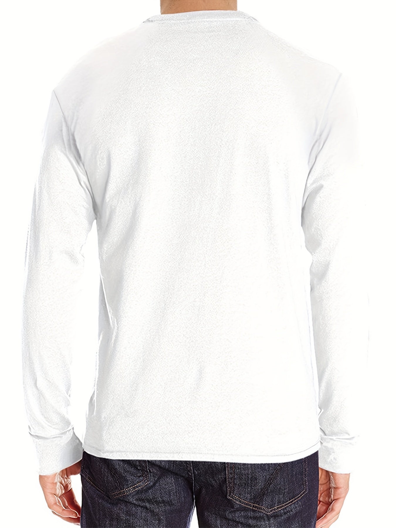 FORUWISH  -  Premium Mens Long Sleeve Henley T-Shirt - Stylish Casual Wear for Spring & Fall - Comfortable & Versatile for Outdoor & Indoor Adventures