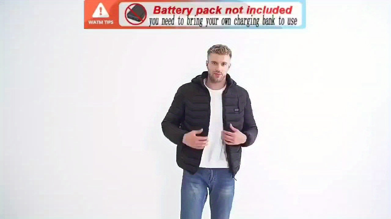 Heating Jacket Area 21 Smart Heating Jacket Charging Jacket Cold proof Whole Body Warm Winter Down Thermostatic Men's Jacket