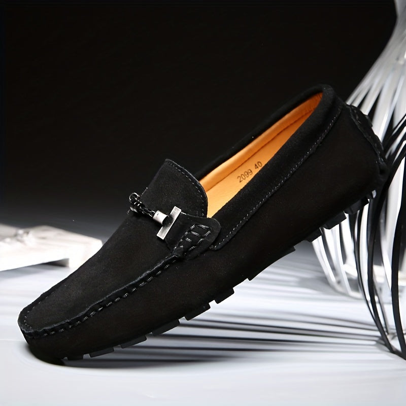 Men's Trendy Slip On Loafers, Casual Outdoor Walking Shoes