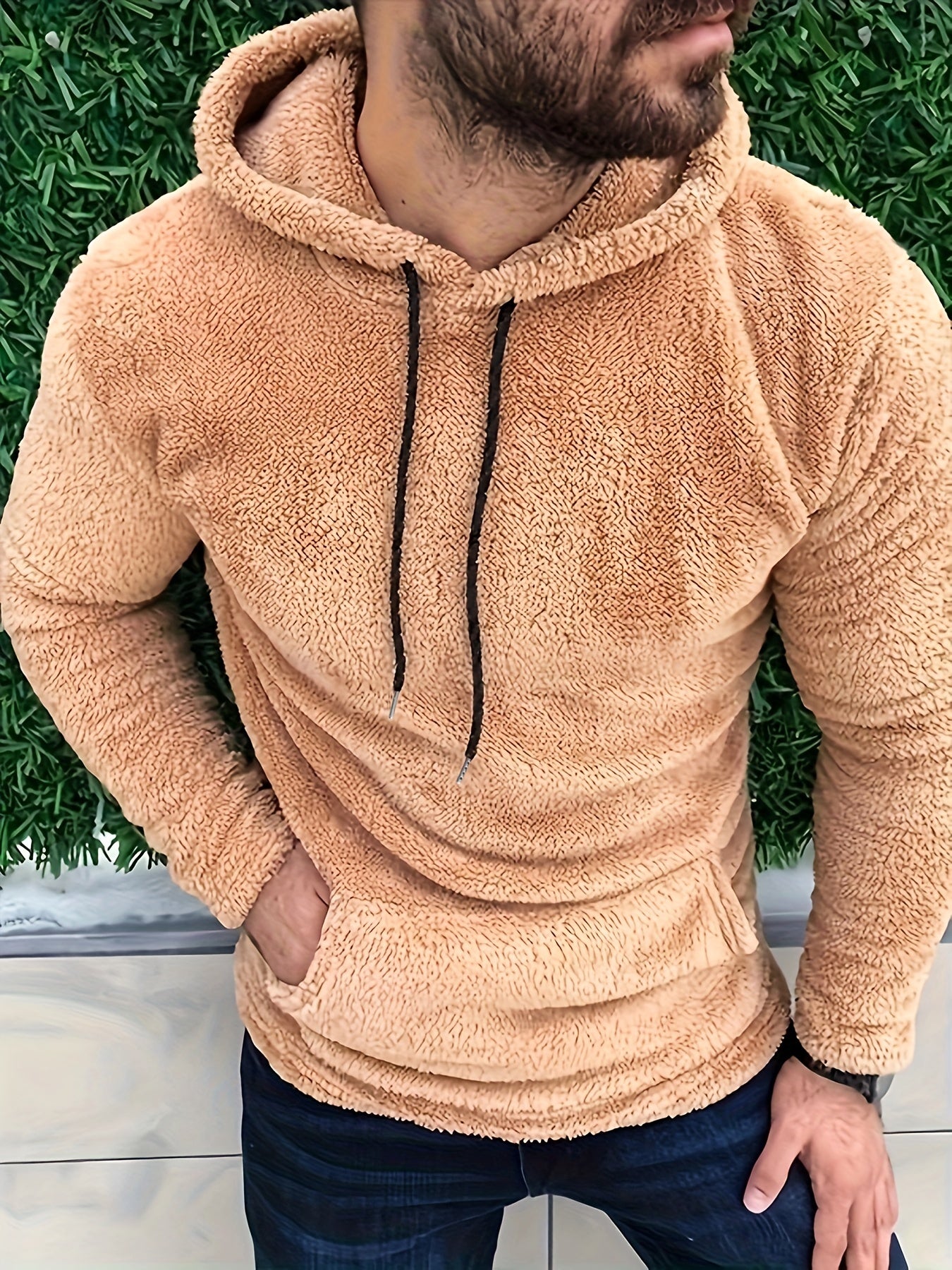 Ultra-Cozy Mens Fluffy Hoodies - Cool & Warm Casual Snuddie Sweatshirt with Trendy Streetwear Style - Hooded Pullover with Handy Kangaroo Pocket - Perfect for Winter & Fall - An Ideal Gift Choice