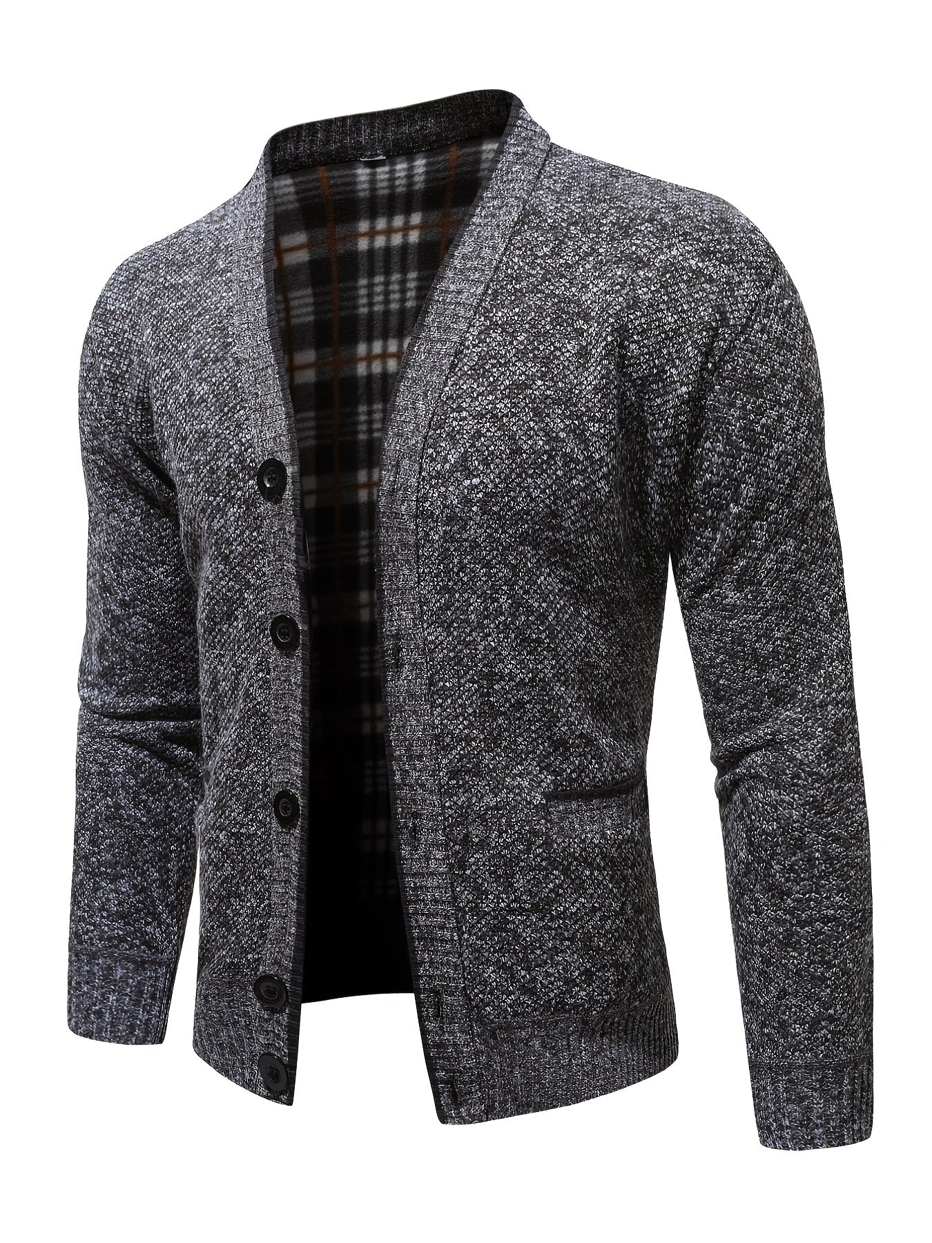 Men's Thicken Knitted Jacket Warm Comfortable Daily Casual Cardigan