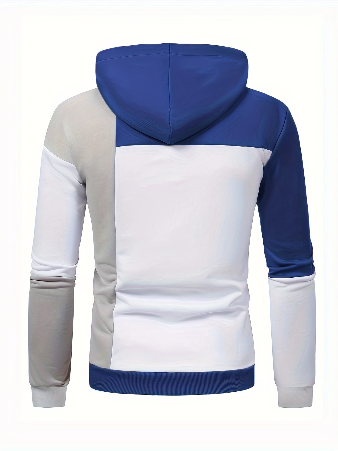 Men's Comfortable Hoodie for Spring/Fall: Long-Sleeve, Stretch Knit, Kangaroo Pocket, Adjustable & Durable Style