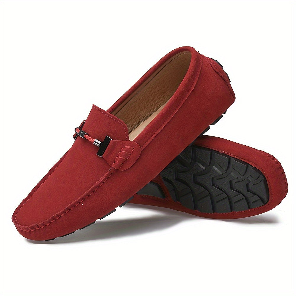 Men's Trendy Slip On Loafers, Casual Outdoor Walking Shoes