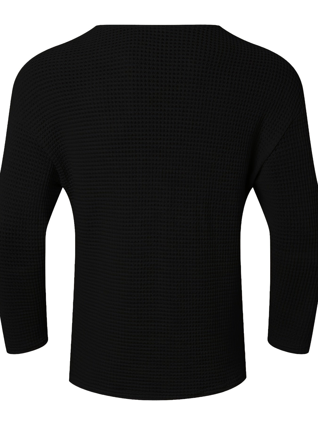 Men's Solid Knit V-neck Long Sleeve Sweater With Hollow Pieces, Chic And Trendy Tops For Spring And Autumn Daily And Holiday Leisurewear