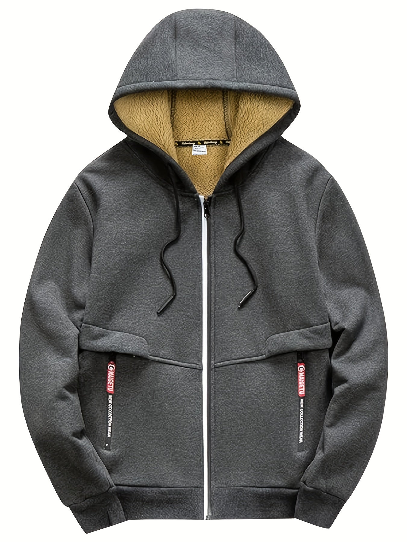 Mens Premium Cozy Fleece Full Zip Hoodie - Stylish Warm Sweatshirt for Autumn Winter - Perfect Casual Outerwear