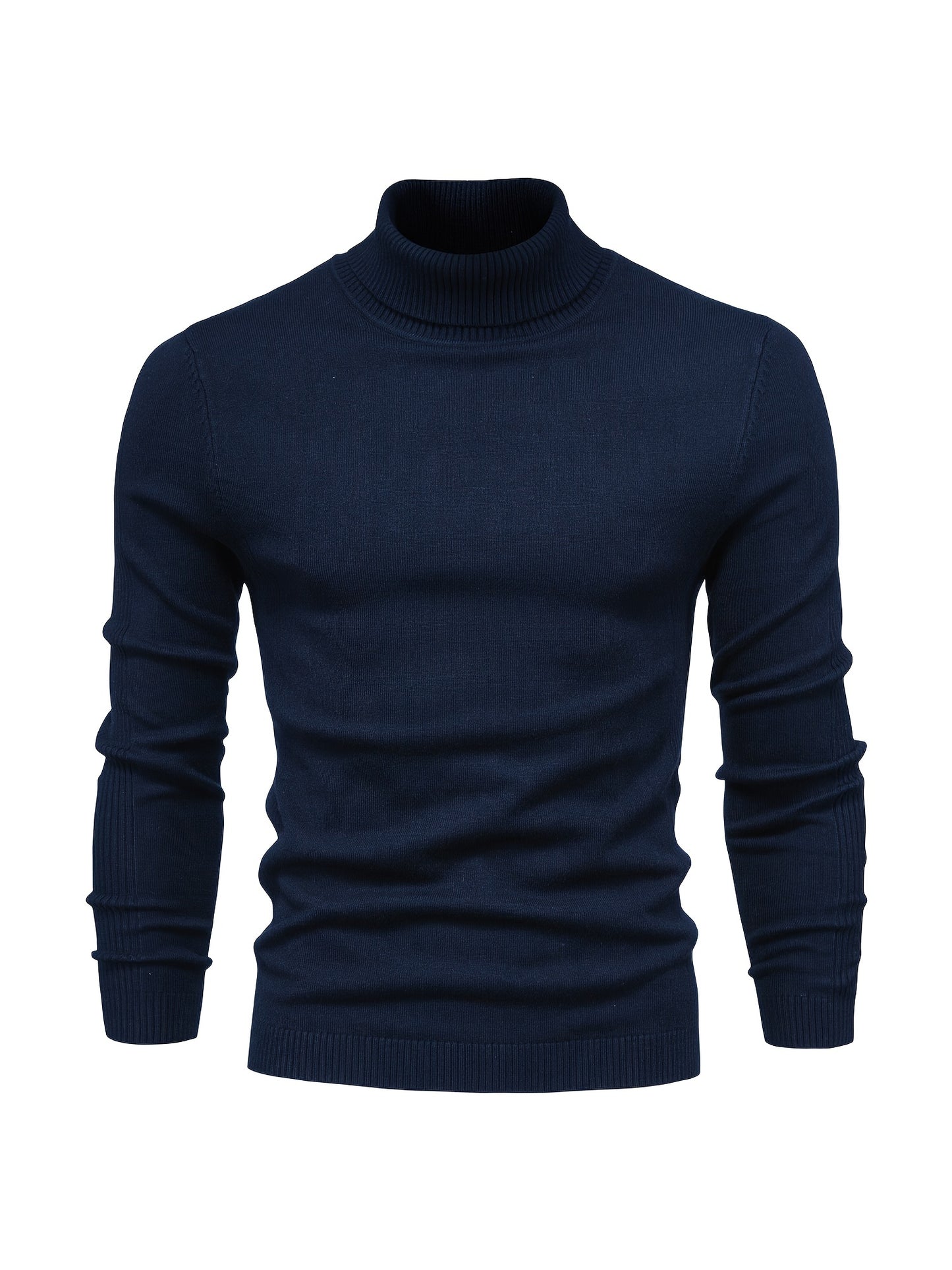 All Match Best Sellers Autumn Winter Pullover Men Solid Turtleneck Sweaters