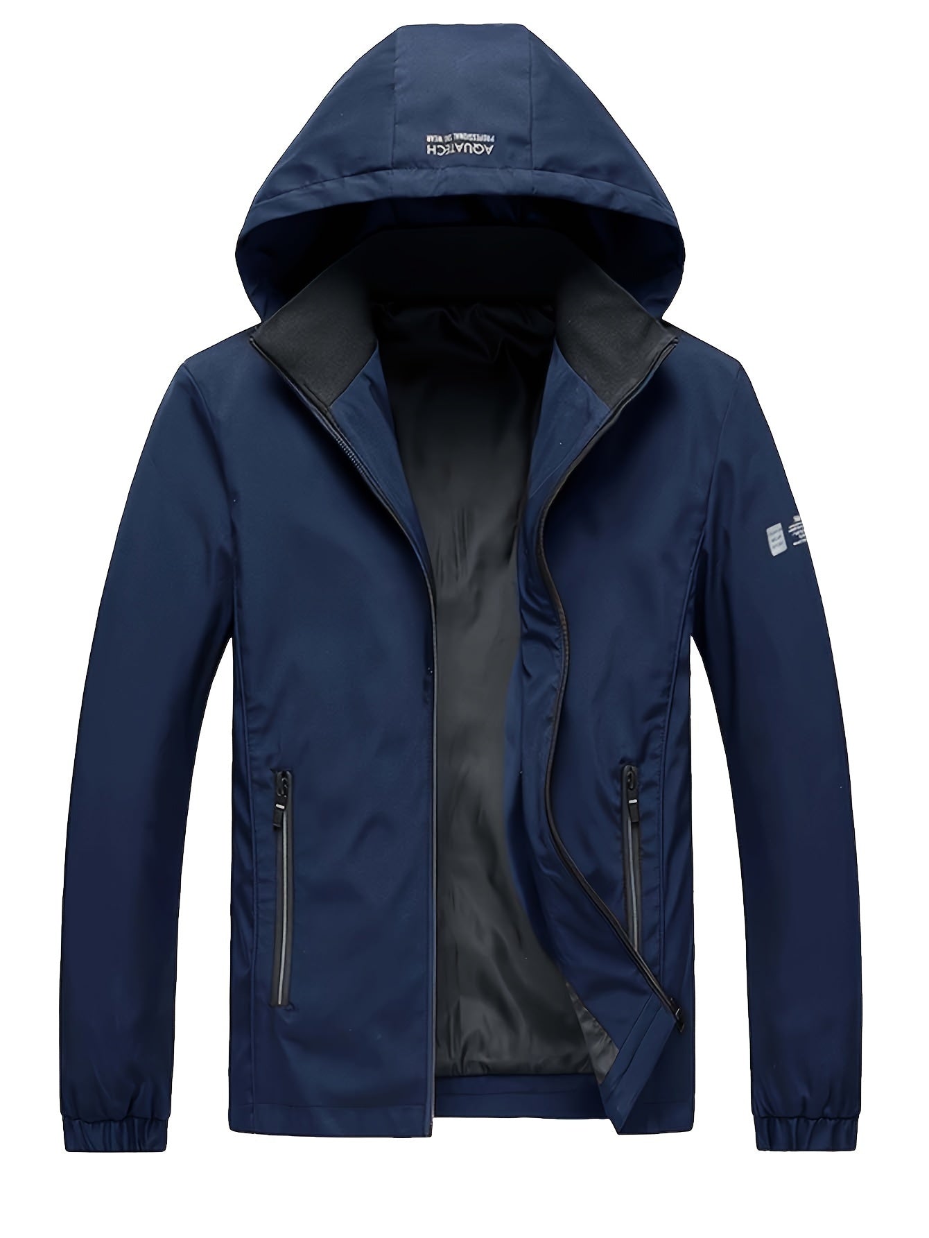 Men's Casual Hooded Windbreaker Jacket Coat Regular Fit Coat For Spring Autumn Outdoors Hiking