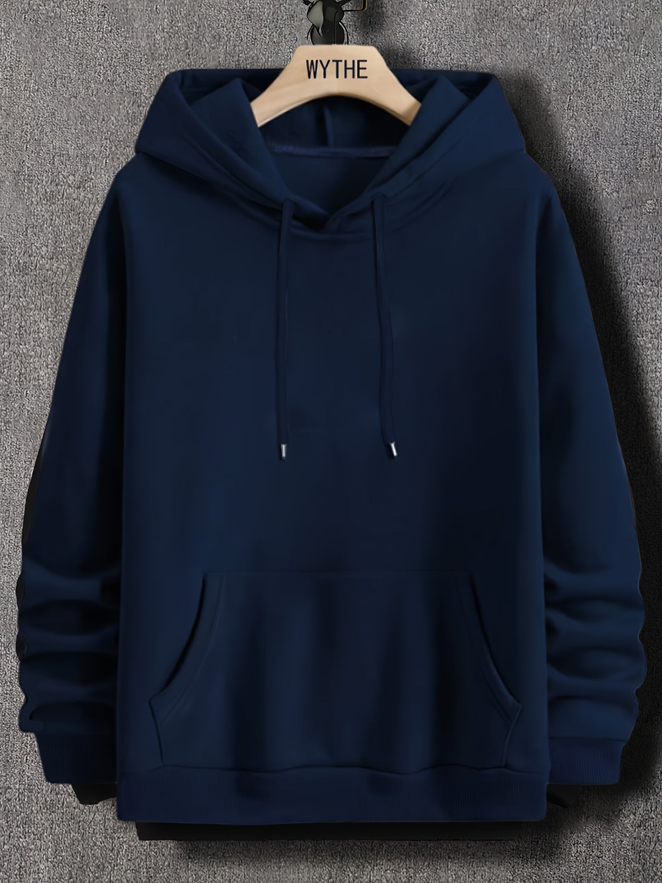 Solid Color Hoodies For Men, Men's Casual Hooded Sweatshirt With Kangaroo Pocket For Spring Fall, As Gifts