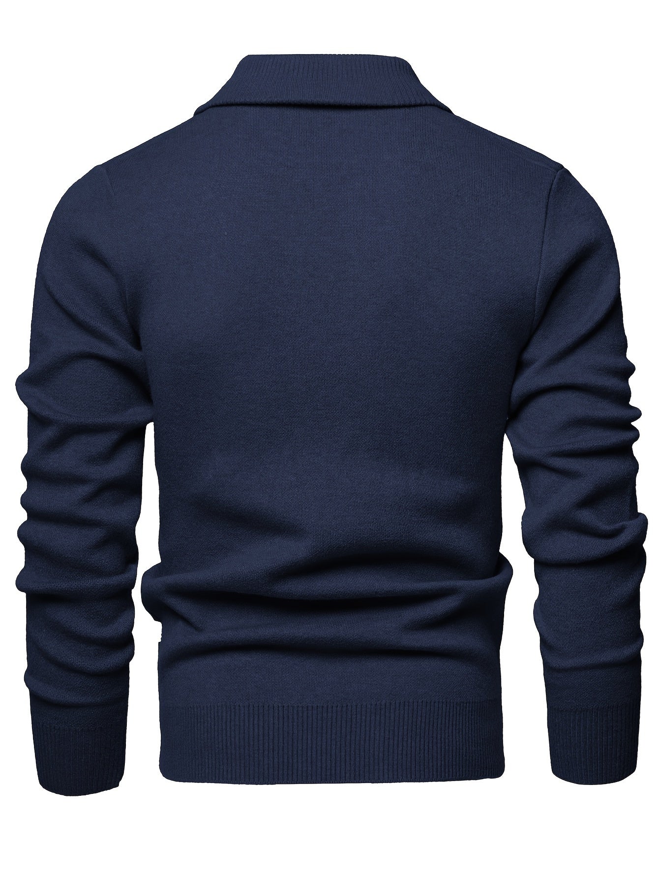 Men's Versatile Knit Sweater with 1/4 Zip Collar - Warm, Thick Pullover for Fall & Winter | Perfect for Casual Outings, Golf & Date Nights