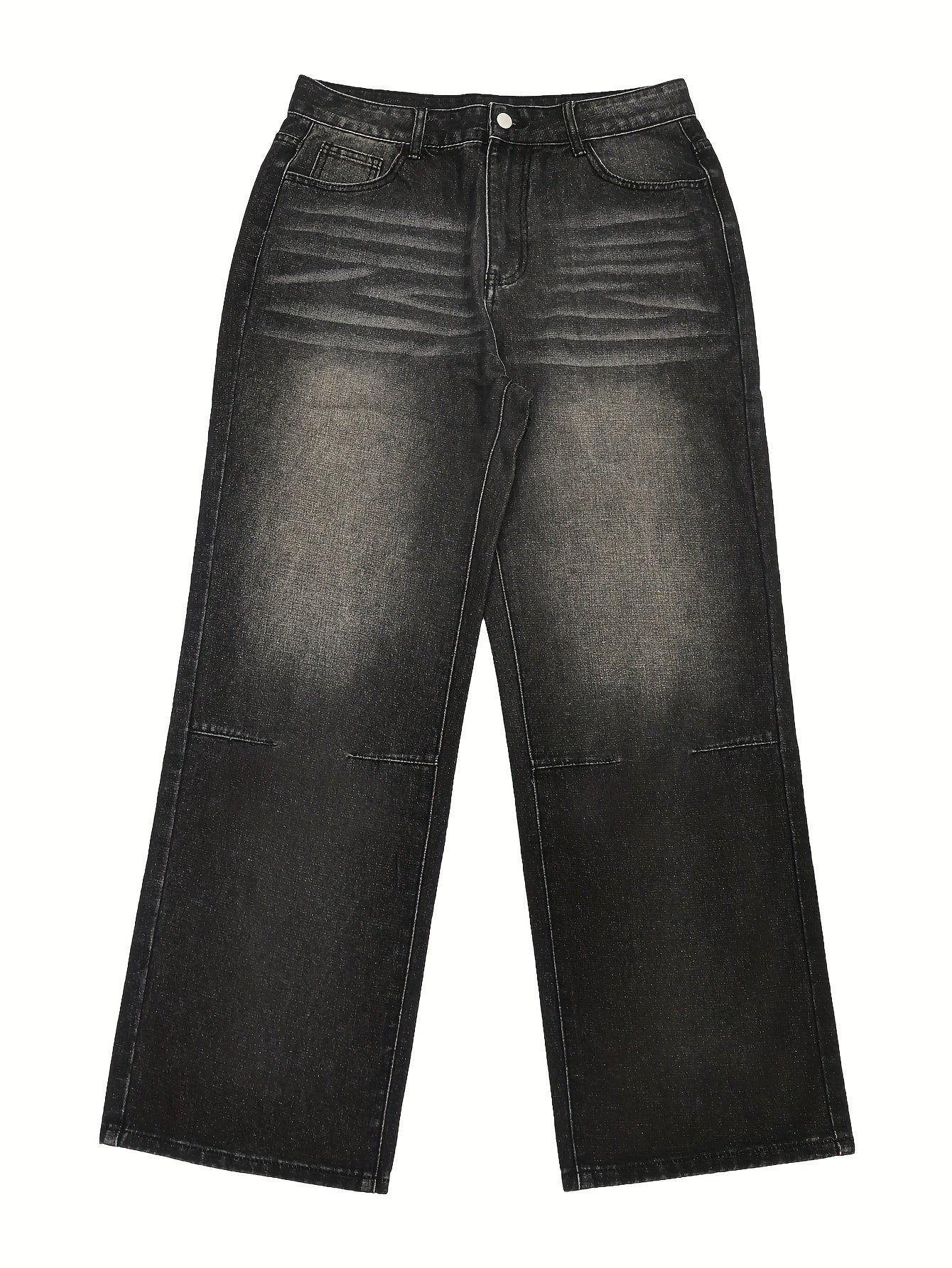 Stylish Men's Relaxed-Fit Jeans with Distressed Detailing – Comfortable Denim for Everyday Wear