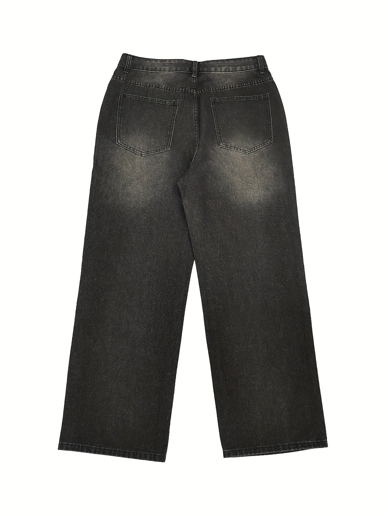 Stylish Men's Relaxed-Fit Jeans with Distressed Detailing – Comfortable Denim for Everyday Wear