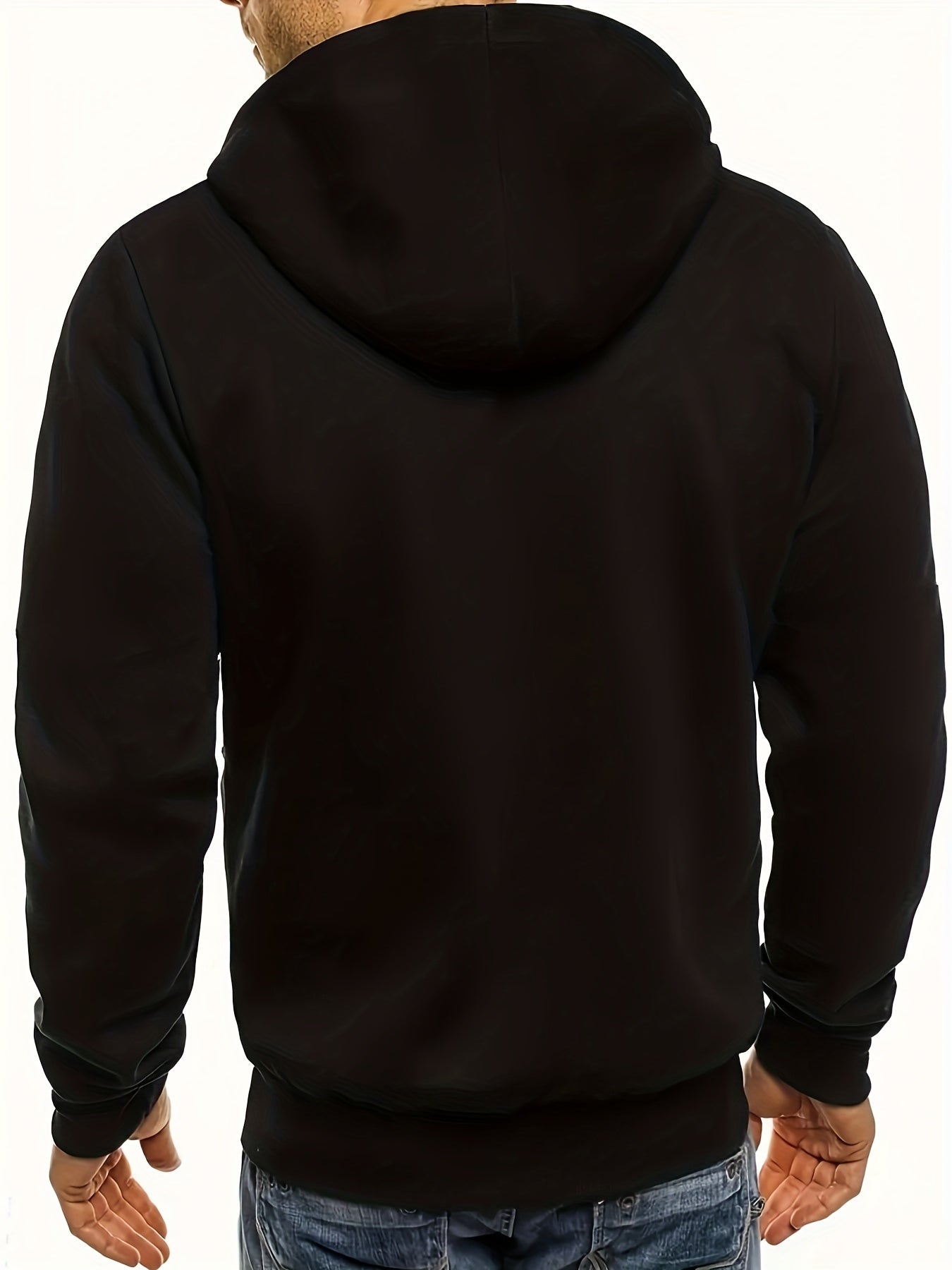 Stylish Slim Fit Hoodie - Fashion Hoodies with Long Sleeve, Lightweight, Zip Up, Kangaroo Pocket, and Comfortable Wear for Casual Occasions - Perfect for Men