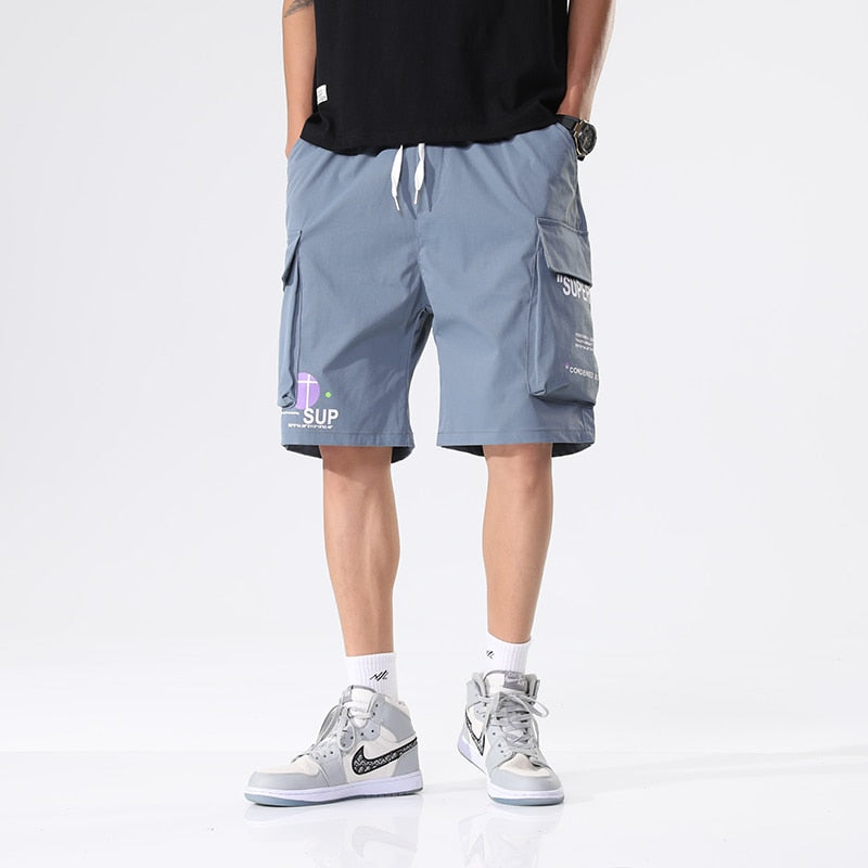 Summer Cargo Shorts Men New Multi-Pockets Hip Hop Streetwear Baggy Jogger Shorts Male Casual Beach Shorts Plus Size 8XL