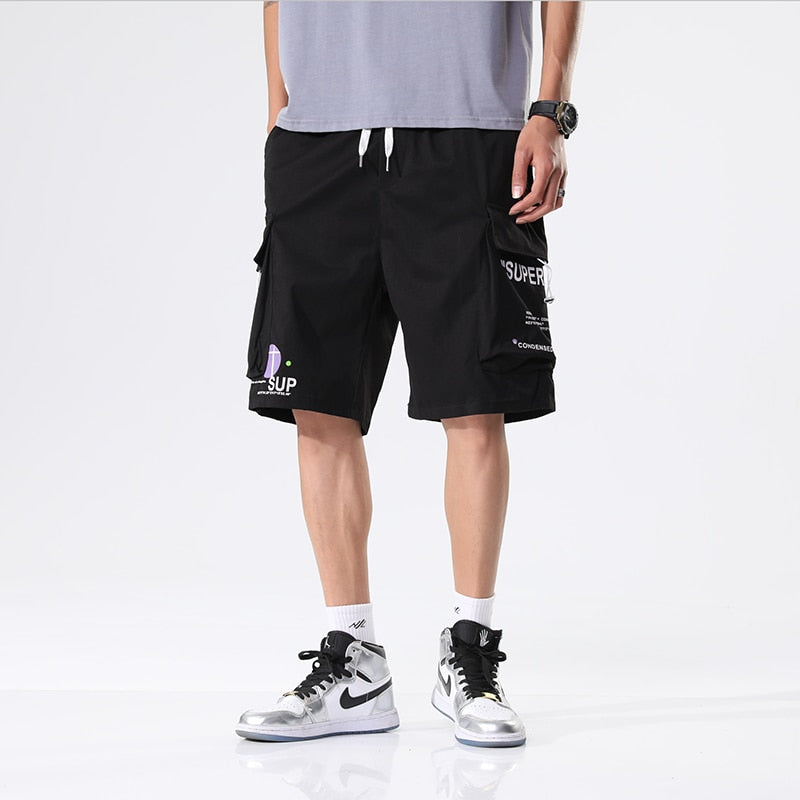 Summer Cargo Shorts Men New Multi-Pockets Hip Hop Streetwear Baggy Jogger Shorts Male Casual Beach Shorts Plus Size 8XL