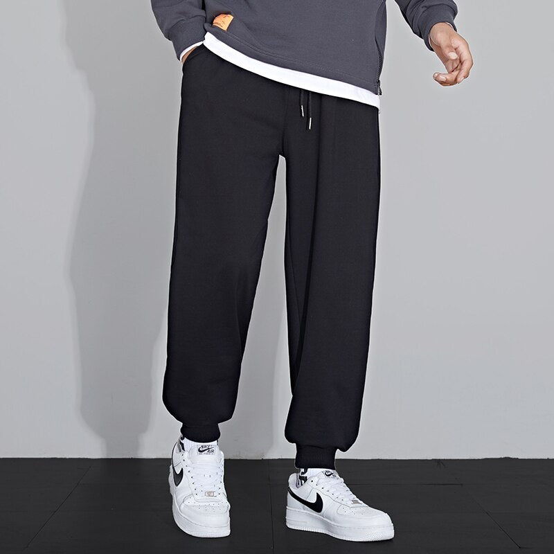 Spring Summer New Sweatpants Men Joggers Track Pants Elastic Waist Sport Casual Trousers Baggy Fitness Gym Clothing D05