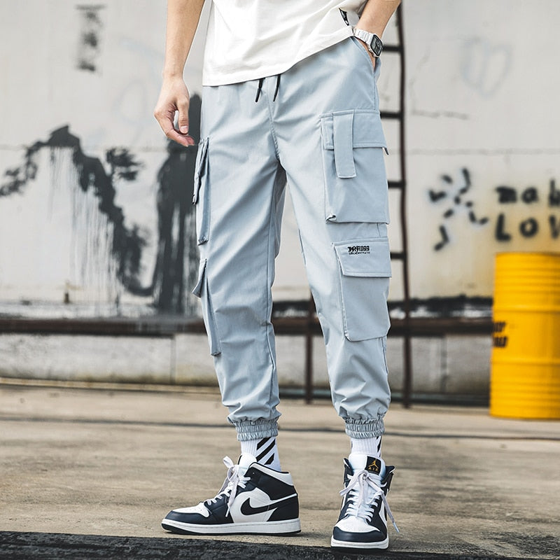 Streetwear Mens Hip Hop Jogging Pants Casual Men Trousers Big Size Loose Sweatpants Male New Multi Pocket Harem Pants 5XL