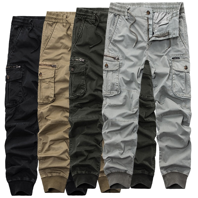 Mens Camouflage Tactical Cargo Pants Men Joggers Boost Military Casual Cotton Pants Hip Hop Ribbon Male army Trousers 38