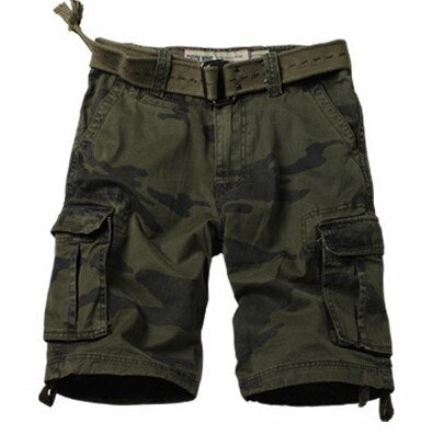 2023 summer Korean style camouflage Military cargo shorts men loose washing Multi-pocket cargo shorts for men 29-42