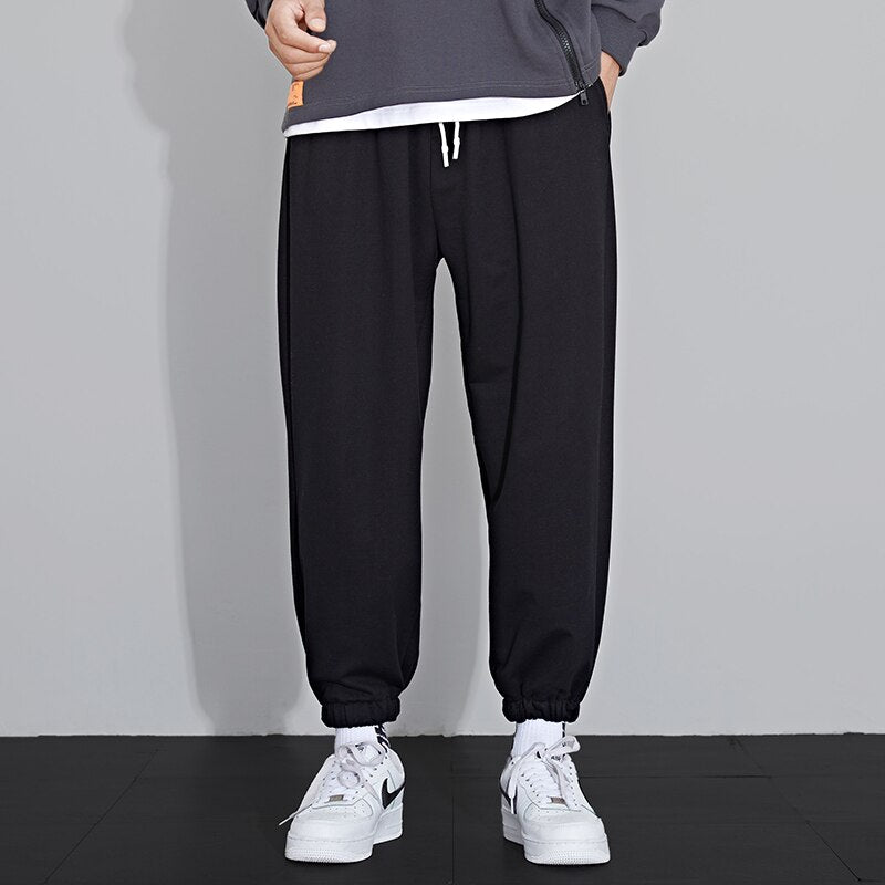 Spring Summer New Sweatpants Men Joggers Track Pants Elastic Waist Sport Casual Trousers Baggy Fitness Gym Clothing D05