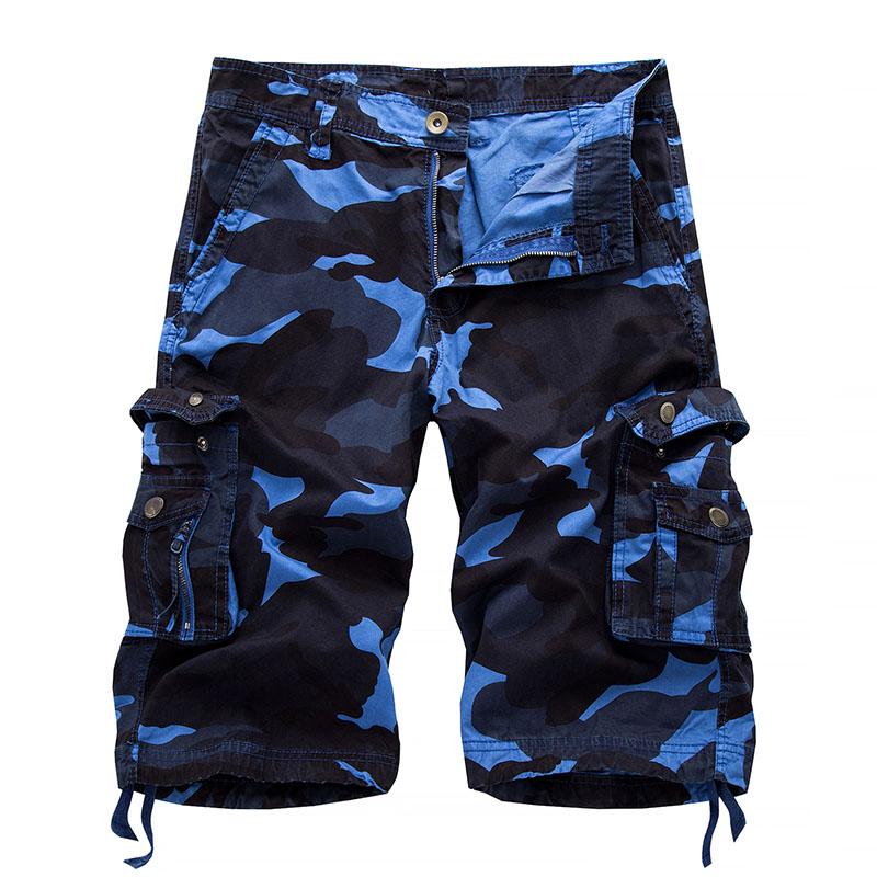 Multicolor Outdoor Large Size Loose Multicolor Camouflage Pants Casual Beach Shorts Cargo Shorts Summer Streetwear Men Capris