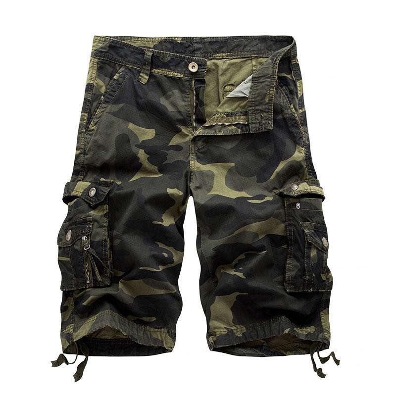 Multicolor Outdoor Large Size Loose Multicolor Camouflage Pants Casual Beach Shorts Cargo Shorts Summer Streetwear Men Capris