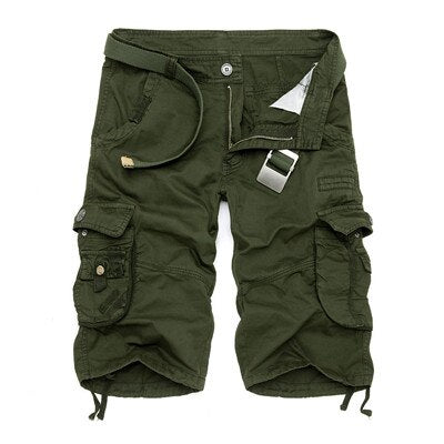 Mens Military Cargo Shorts 2023 Brand New Army Camouflage Shorts Men Cotton Loose Work Casual Short Pants Plus Size No Belt