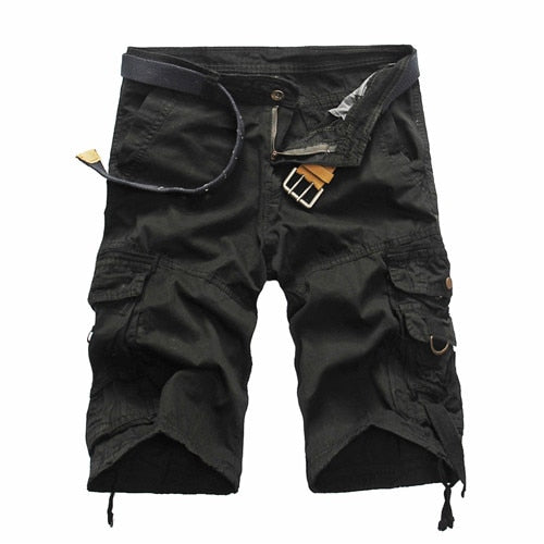 New Summer Men 100% Cotton Camouflage Cargo Shorts Man Fashion Casual Short Pants Brand  Pant DT104