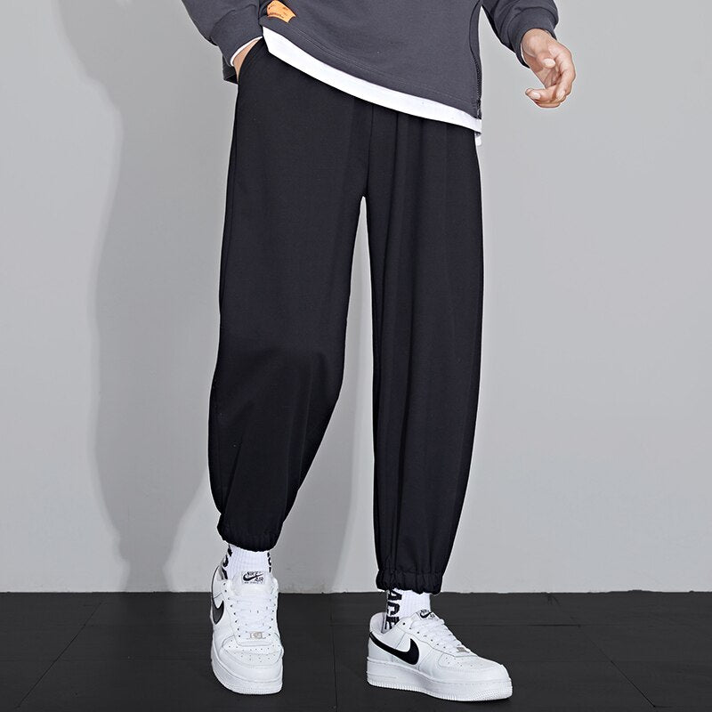 Spring Summer New Sweatpants Men Joggers Track Pants Elastic Waist Sport Casual Trousers Baggy Fitness Gym Clothing D05