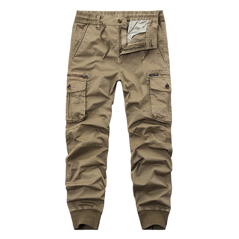 Mens Camouflage Tactical Cargo Pants Men Joggers Boost Military Casual Cotton Pants Hip Hop Ribbon Male army Trousers 38