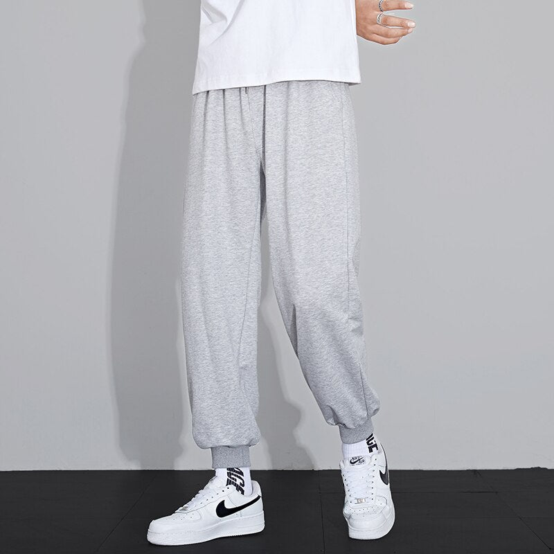 Spring Summer New Sweatpants Men Joggers Track Pants Elastic Waist Sport Casual Trousers Baggy Fitness Gym Clothing D05