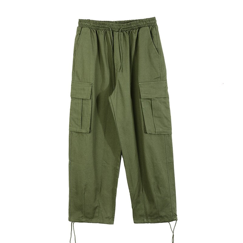 Cargo Overalls Hip Hop Trousers Hiphop Baggy Casual Pants Army Green Pants streetwear pantalon homme joggers