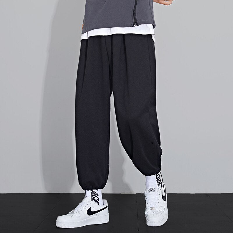 Spring Summer New Sweatpants Men Joggers Track Pants Elastic Waist Sport Casual Trousers Baggy Fitness Gym Clothing D05