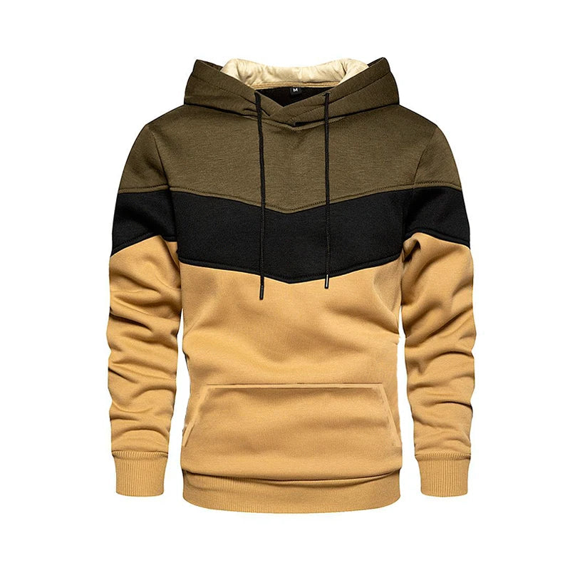 FORUWISH  -  Spring Autumn Men's Hoodies Color Striped Slim Hooded Sweatshirts Mens Coats Male Casual Sportswear Streetwear Dropshipping