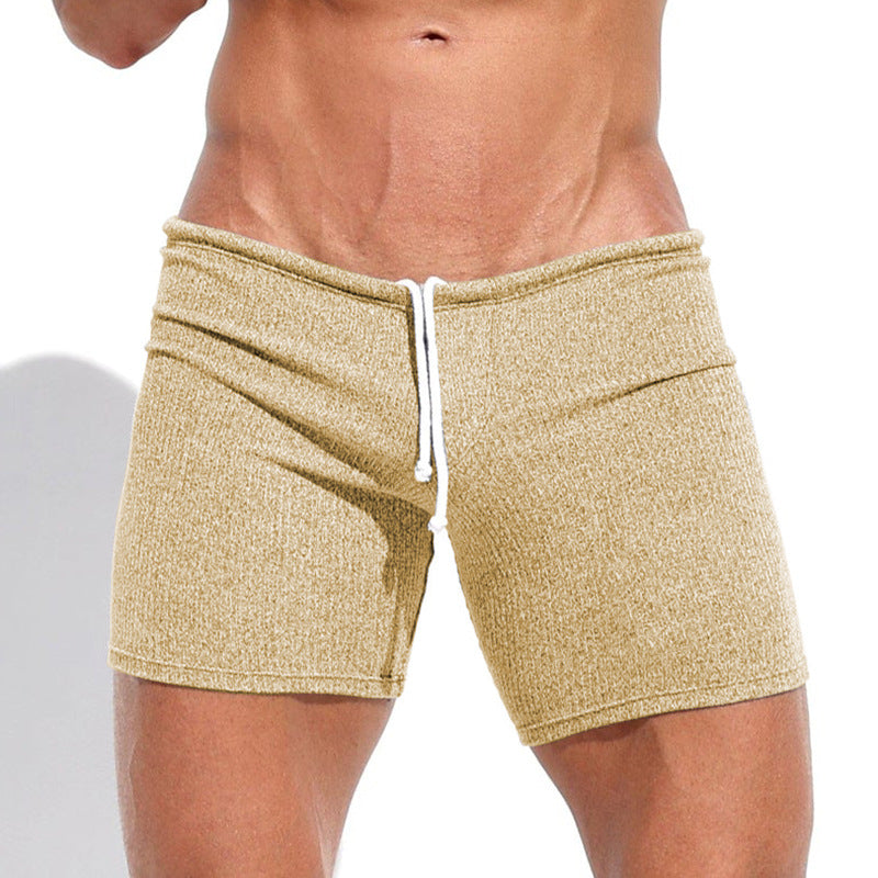 large size summer men's sexy lace-up shorts holiday casual 3-point pants