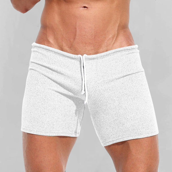 large size summer men's sexy lace-up shorts holiday casual 3-point pants