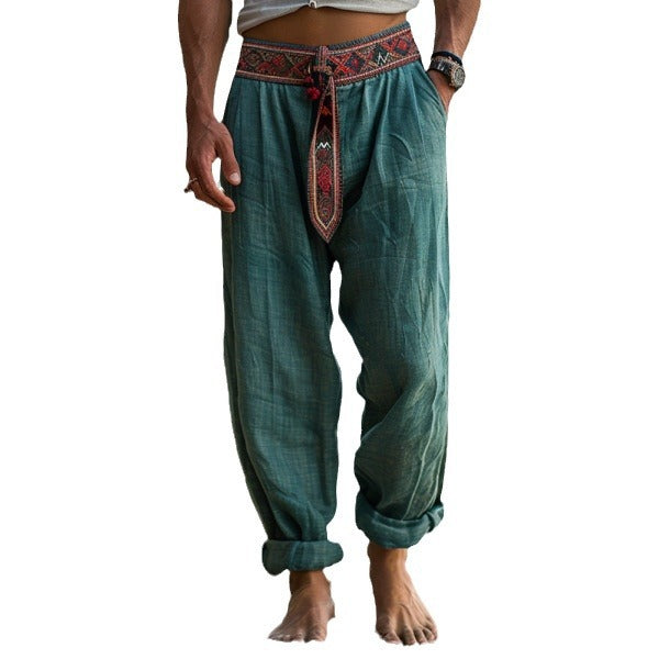 Retro Loose Breathable Men's Casual Pants